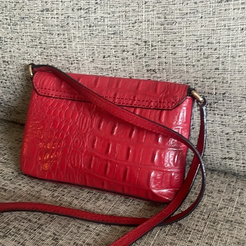 Kate Spade Leather Red Alligator Small Crossbody